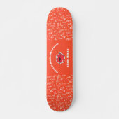 Personalisierte Skateboard der roten Liebe (Vorne)