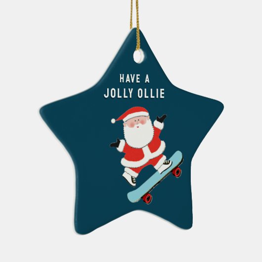 Personalisierte Skateboard Keramik Ornament (Rechts)