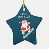 Personalisierte Skateboard Keramik Ornament (Links)