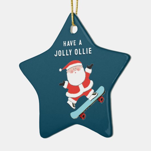 Personalisierte Skateboard Keramik Ornament (Links)