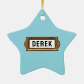 Personalisierte Skateboard Keramik Ornament (Hinten)