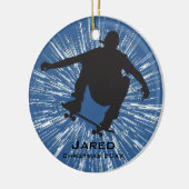 Personalisierte Skateboarden Keramik Ornament (Links)