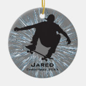 Personalisierte Skateboarden Keramik Ornament (Vorne)