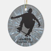 Personalisierte Skateboarden Keramik Ornament (Links)