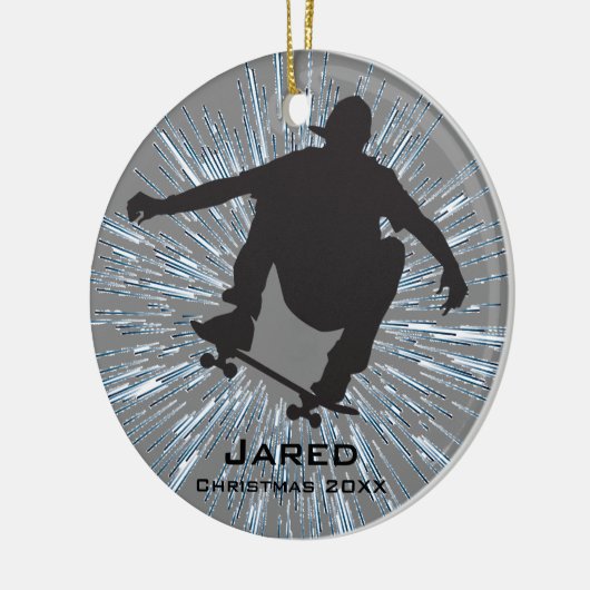 Personalisierte Skateboarden Keramik Ornament (Links)