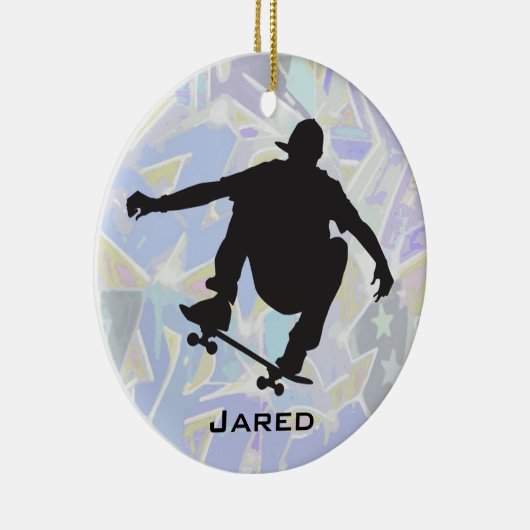 Personalisierte Skateboarden Keramik Ornament (Rechts)