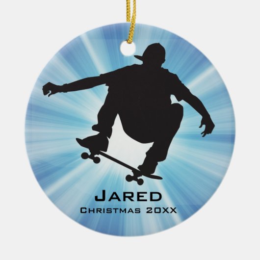 Personalisierte Skateboarden Keramikornament (Vorne)