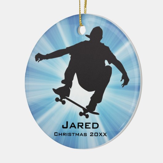 Personalisierte Skateboarden Keramikornament (Links)