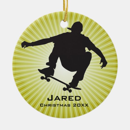 Personalisierte Skateboarden Keramikornament (Vorne)