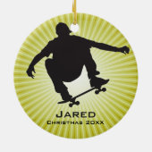 Personalisierte Skateboarden Keramikornament (Hinten)