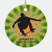 Personalisierte Skateboarden Keramikornament (Hinten)