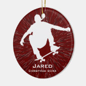 Personalisierte Skateboarden Keramikornament (Links)