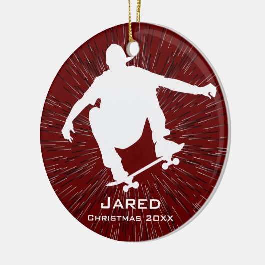 Personalisierte Skateboarden Keramikornament (Links)