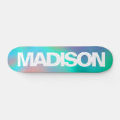 Personalisierte Skateboards Name Holographic Unico (Horizontal)