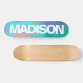 Personalisierte Skateboards Name Holographic Unico (Horizontal)