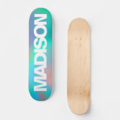 Personalisierte Skateboards Name Holographic Unico (Vorderseite)
