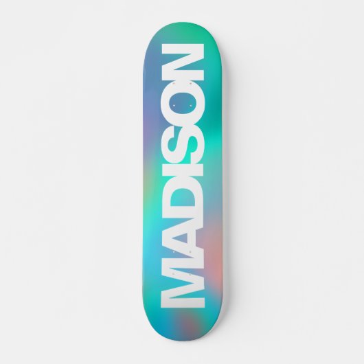 Personalisierte Skateboards Name Holographic Unico (Vorne)