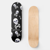 Personalisierte SKELETON Halloween Skateboard (Vorderseite)