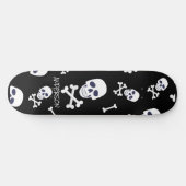 Personalisierte SKELETON Halloween Skateboard (Horizontal)
