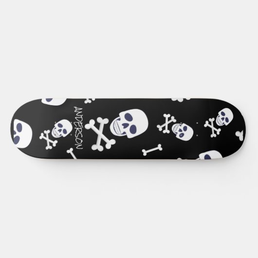 Personalisierte SKELETON Halloween Skateboard (Horizontal)