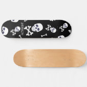 Personalisierte SKELETON Halloween Skateboard (Horizontal)