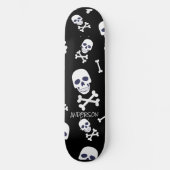 Personalisierte SKELETON Halloween Skateboard (Vorderseite)