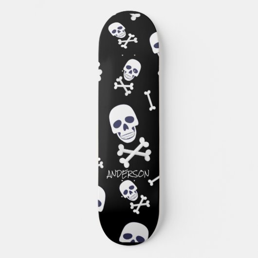 Personalisierte SKELETON Halloween Skateboard (Vorderseite)