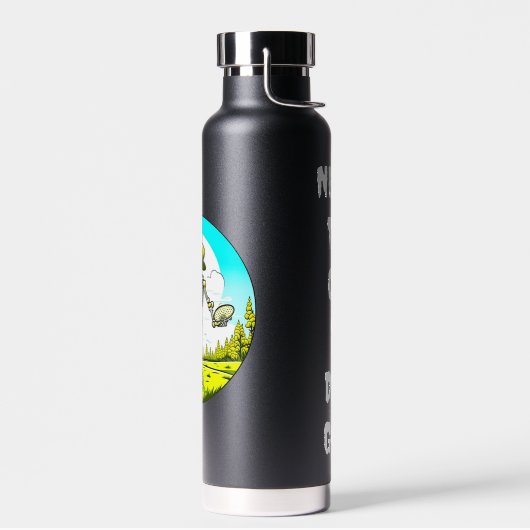 Personalisierte Skelettdiskette Golfer Retro Pop A Trinkflasche (Links)