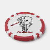 Personalisierte Skeletthand Pokerchips (Einzeln)