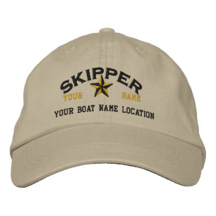 Personalisierte SKIPPER Star Ball Cap Stickerei Bestickte Baseballkappe