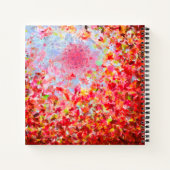 Personalisierte Skizzen Abstrakter Herbst belässt Notizblock (Rückseite)