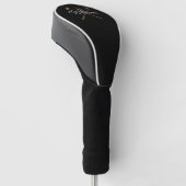 Personalisierte Skript-Golfschläger-Name Golf Headcover (angewinkelt)