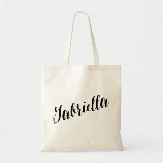 Personalisierte Skript-Taschen-Tasche Gabriella Tragetasche (Vorne)