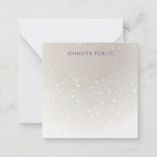 Personalisierte Skriptmonogramm-Vorlage Mitteilungskarte