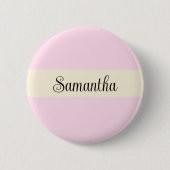 Personalisierte Skriptschrift Custom Nametag Button (Vorderseite)