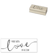 Personalisierte Skriptschrift mit Liebe Gummistempel (Stempel)