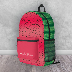 Personalisierte skurrile Wassermelonen-Sommerfruch Bedruckter Rucksack