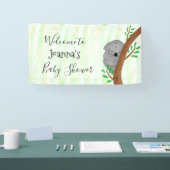 Personalisierte Sleepy Koala Bärendusche Banner (Messe)