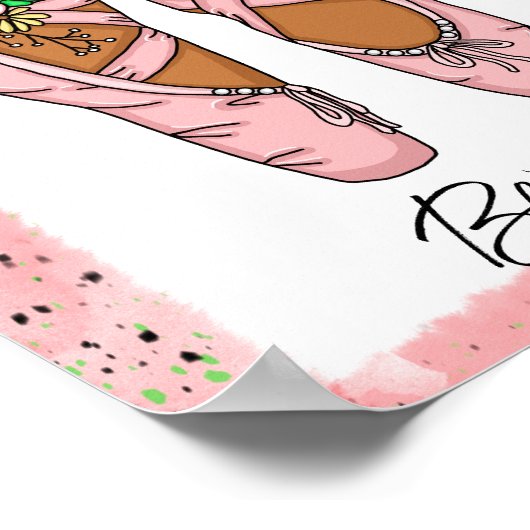 Personalisierte Slippers Poster (Ecke)