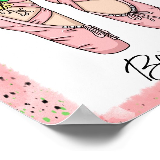 Personalisierte Slippers Poster (Ecke)