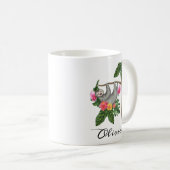 Personalisierte Sloth Coffee Tasse Sloth Geschenke (VorderseiteRechts)