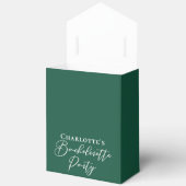 Personalisierte Smaragdgrüne Henparty Geschenkschachtel (Offen)