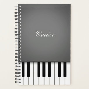 Personalisierte Smoke-Piano-Tastatur Planer