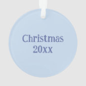 Personalisierte Snowball-Kämpfe Custom Snowman Ani Ornament (Rückseite)