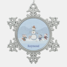 Personalisierte Snowball-Kämpfe Custom Snowman Ani