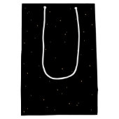 Personalisierte Snowberry+Eukalyptus Weihnachten Mittlere Geschenktüte (Rückseite)