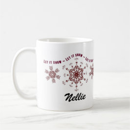 Personalisierte Snowflake Tasse