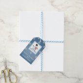 Personalisierte Snowman-Gift-Tags Geschenkanhänger (Mit Garn)