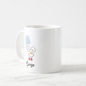 Personalisierte Snowman-Tasse | Individuelle Name Kaffeetasse (Vorderseite Links)