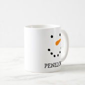 Personalisierte Snowman-Tasse Kaffeetasse (VorderseiteRechts)